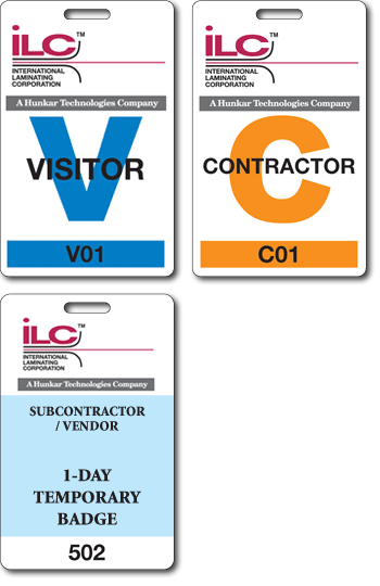 ExxonMobil And Honeywell Temporary ID Badges